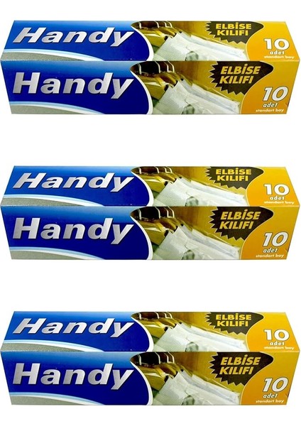 Vakumsuz Şeffaf Giyisi Elbise Ceket Mont Askı Kılıfı Poşeti Torbası - 10 Adetlik 3 Kutu