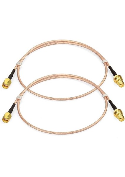 Rp-Sma Konnektörü Rp-Sma Soket Kablo 60 cm RG316 Wifi Anten Uzatması Koaksiyel Kablo (2 Adet) Kablosuz Mini Pcı Express Pcıe Ağ Kartları Için Wifi Adaptör Wifi Yönlendirici Gateway