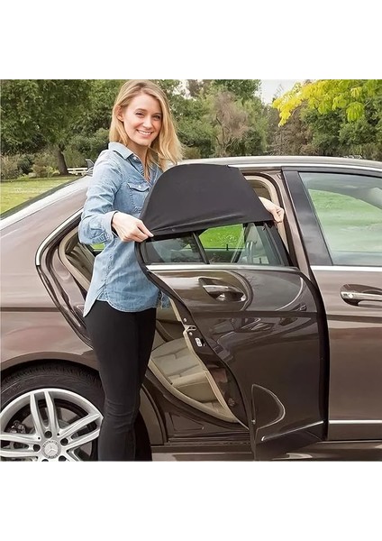 Oto Güneşlik Perde Araba Yan Cam Perdesi Önleyici Araç Içi Güneşliği Için Güneş Sinekliği Arka Koltuk Örtü Koruyucu