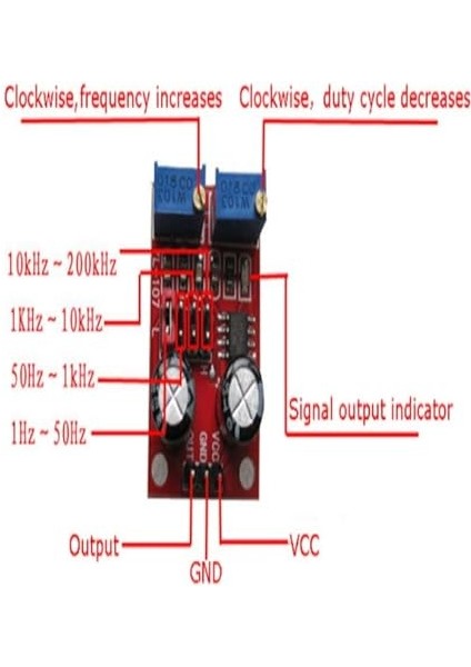 NE555 Kare Dalga Sinyal Jeneratörü fiyatları