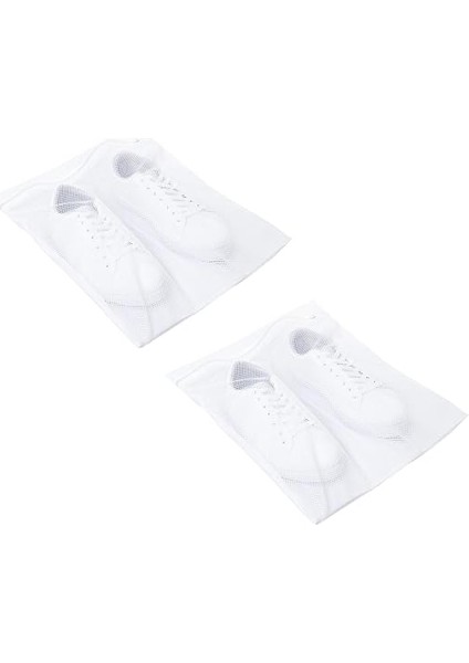 Ekonomik Fermuarlı Ayakkabı Yıkama Filesi (2 Adet) (39X42 Cm) (Beyaz) fiyatları