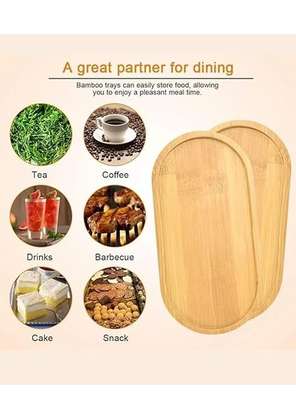 Bambu Yağdanlık Altlığı Sunumluk Şık ve Dayanıklı Ahşap Tepsi (Oval) modelleri