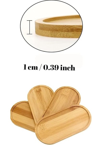 Bambu Yağdanlık Altlığı Sunumluk Şık ve Dayanıklı Ahşap Tepsi (Oval) indirimleri