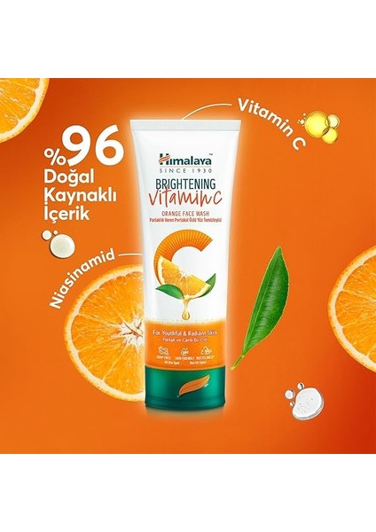 Since 1930 Vitamin C Parlaklık Veren Portakal Özlü Yüz Temizleyici 100ML, Tüm Ciltler, Paraben/sls/sles Içermez indirimleri