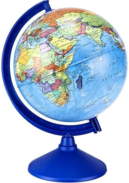 Store Dünya Küresi 26 cm Siyasi Yer Küre Kırılmaz Özellikli Yazılabilir Harita Yüksek Kalite (Işıksız)