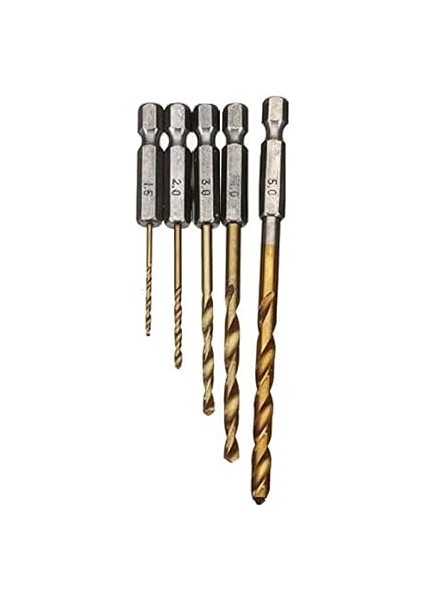 Tüm Akülü Matkap Şarjlı Tornavida Için Altıgen Bit Uç 5li Matkap Ucu Seti Mandren Uyumlu Titanyum modelleri