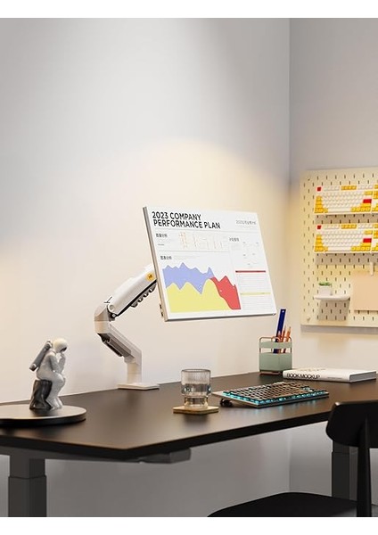 Bayou Nb F80 17"-30" Amortisörlü 2-9 kg Monitör Standı Yeni Versiyon (White) fırsatları