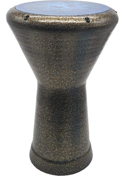 Mısır El Sanatları Darbuka Profesyonel, 42 Cm, 6 Cıvata, Metalize Alüminyum, Kılıf ve Yedek Yama Ile, Paslı Altın fiyatları