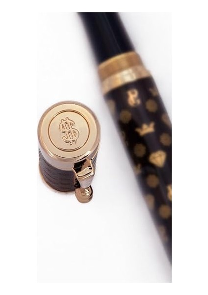 Geneve Suisse - Altın Kaplama Uçlu Lüks Monogram Special Edition Tükenmez ve Dolma Kalem (Dolma Kalem) modelleri