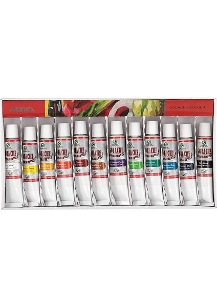 Guaj Boya Seti 12 Renk x 12 ml 7312B modelleri