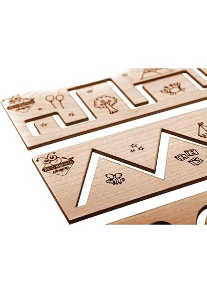 Karınca Ahşap Eğlenceli Çizim Kalıpları Eğitici Oyuncak indirimleri