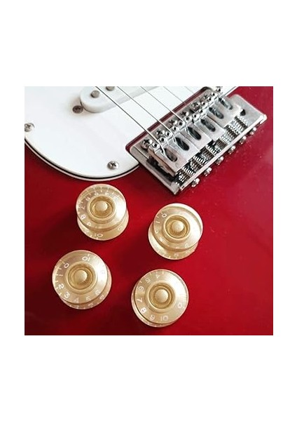Elektro Gitar Bas Şapka Düğmeleri Ses Tonu Düğmeleri Gibson Les Paul Elektro Gitar Için (4'lü Set) modelleri