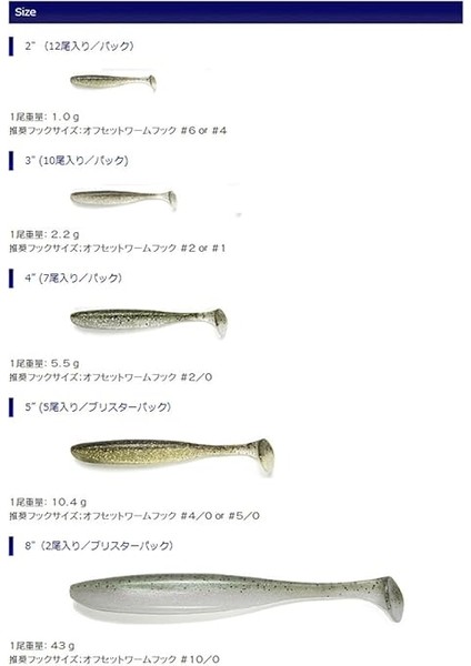 Easy Shiner 2" #440 Electric Shad fırsatları