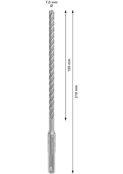 1x Pro Sds Plus-5x Kırıcı Delici Delme Ucu (Donatılı Beton, Beton, Ø 7,00 Mm, Professional Aksesuar Kırıcı Delici) modelleri