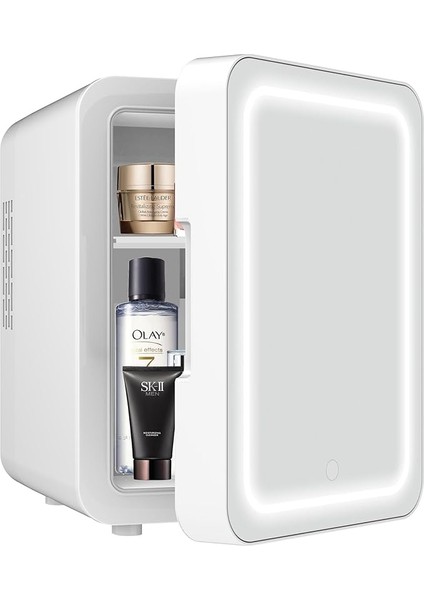 Mio 212 4l LED Işıklı Kozmetik Makyaj Krem Sıcak ve Soğuk Ayarlı Taşınabilir Fridge Mini Dolap - Beyaz indirimleri