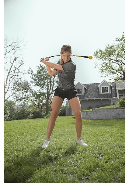 Golftrainingsprodukt Golf Altın Flex – Güç ve Zamanlama Trainer, Siyah-Sarı, 48' fırsatları