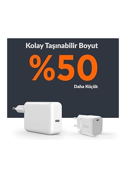 20W Gan Usb-C Şarj Aleti iPhone &amp; iPad &amp; Android Uyumlu Pd Qc4.0 Type-C Hızlı Şarj Cihazı indirimleri