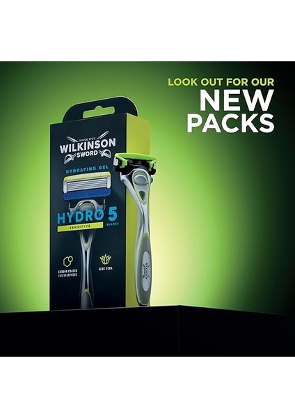 Sword - Hydro 5 Erkek Tıraş Makinesi | Aloe Vera Tahrişi Azaltmak Için | Hassas Nemlendirici Jel ve Düzeltici | Tıraş Makinesi + 3 Yedek Bıçak fiyatları