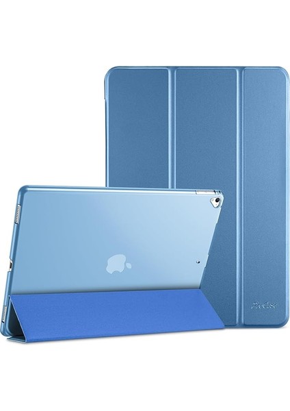 iPad Pro 12.9 1. ve 2. Nesil (2015 ve 2017 Modeli) Için Akıllı Kılıf, Stand Kapağı Desteği Otomatik Uyku/uyanma - Mavi