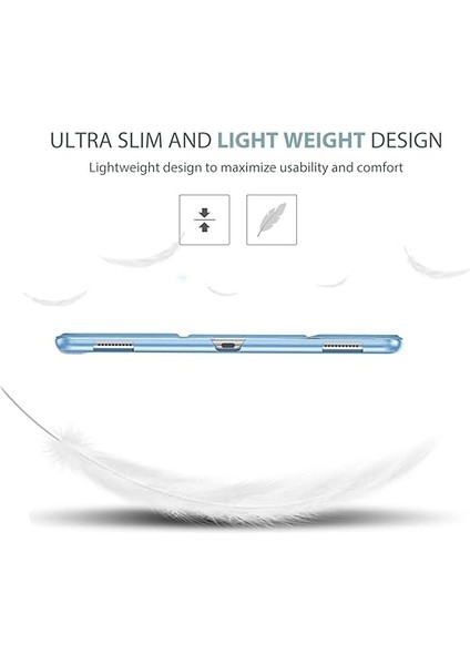 iPad Pro 12.9 1. ve 2. Nesil (2015 ve 2017 Modeli) Için Akıllı Kılıf, Stand Kapağı Desteği Otomatik Uyku/uyanma - Mavi fırsatları