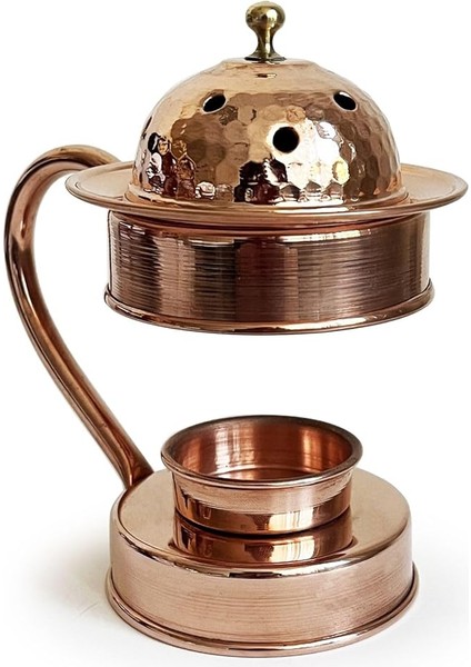 Bakır Aromaterapi Bakır Tütsülük &amp; Buhurdanlık Kırmızı