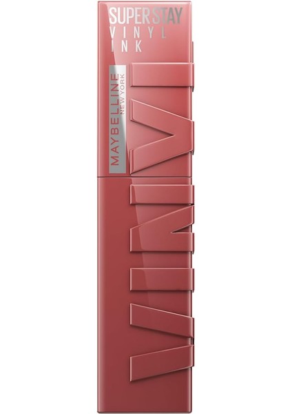 New York Super Stay Vinyl Ink Uzun Süre Kalıcı Likit Parlak Ruj 115 Peppy