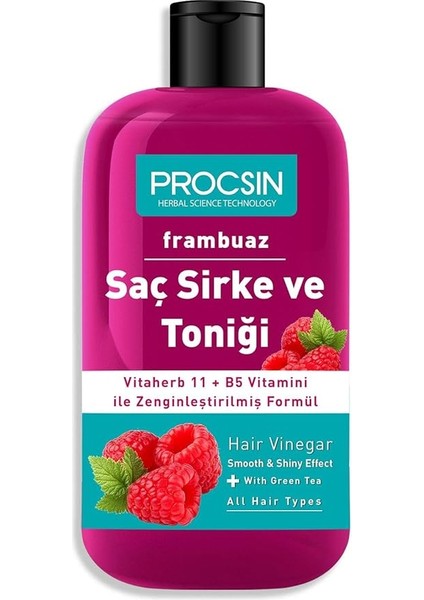 Yağ Dengeleyici Frambuazlı Saç Sirke ve Toniği 250 ml