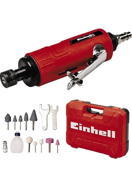 Havalı Kalıpçı Taşlama Tc-Pp 220 (Zımparalama, Parlatma, Gravür ve Çapak Alma Için, 10 Taşlama Ucu, Taşıma Çantası, Yağsız) - 4138540