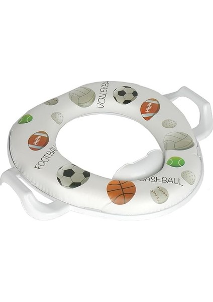 Çocuk Klozet Adaptörü Bebek Klozet Adaptörü Klozet Kapağı Kulplu - Tuvalet Eğitimi Aparatı