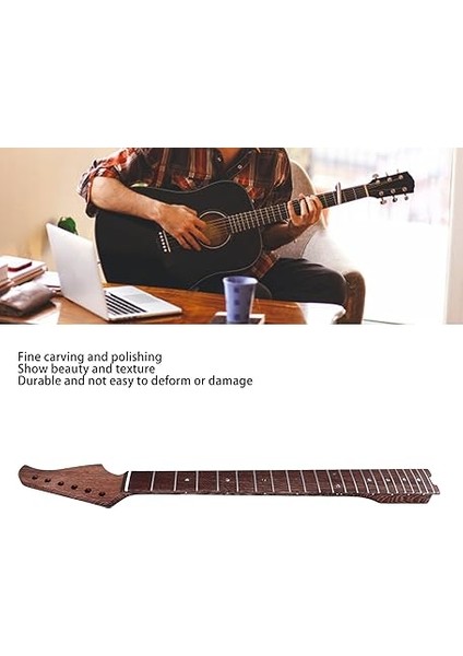 Wenge Elektro Gitar Boyunu, Wenge, 22 Perdeler Yedek Parça, Suhr St Için Müzik Enstrümanı, Elektro Gitar Uyumlu modelleri