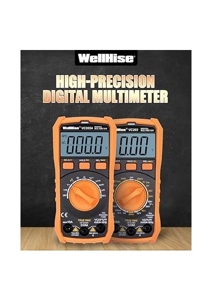 VC205A Ölçü Aleti Multimetre Avometre Ncv Işıklı Ekran Isı Ölçer El Feneri indirimleri