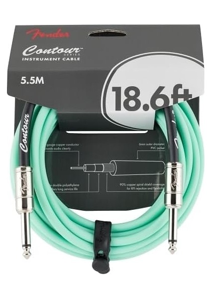 18,6 Inç Contour Enstrüman Kablosu, Deniz Köpüğü Yeşili