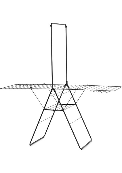 Mat Siyah Ekstra Askılıklı Çamaşır Kurutma Askısı-25 Metre
