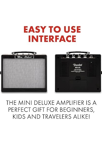 MD20 Mini Deluxe Gitar Amfisi, Mini 1 W Amplifikatör, Elektro Gitarlar Için, 9 V fırsatları