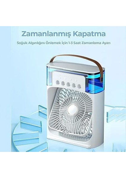 Vantilatör Masaüstü Süper Sessiz Masa Fan Su Püskürtmeli Mini El Hava Senletici Nemlendirici fiyatları