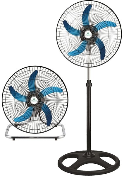 3in1 Sanayi Tipi Ayaklı, Masaüstü Vantilatör 80W