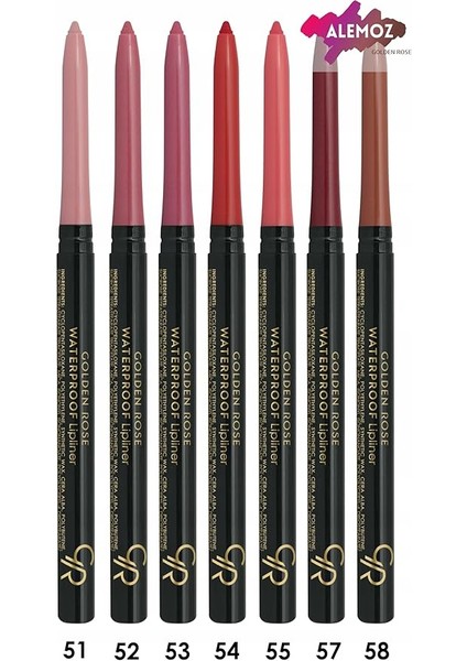 Rose Waterproof Automatic Lipliner No:51 1 Paket fiyatları