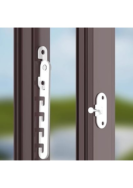 2 Set Pencere Stoperi, Pencere Sürgüsü, 18 Cm, Metal Pencere Sabitleyici, Açılır Pencereler, Pencere Kepenkleri Için, Pencere Stoperi, Pencere Açıklığını Ayarlamak Için, Beyaz indirimleri