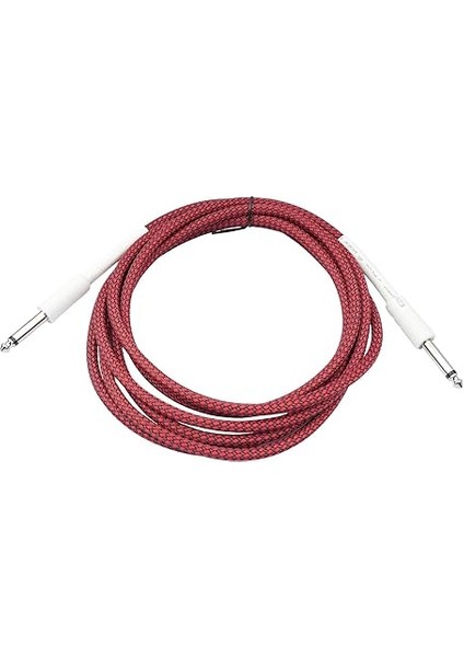 Gitar Kablosu Elektrik Alet Kablosu Bas Kablosu 6.35MM Düzden Düze Elektro Gitar Bas Gitar Için Elektrik Mandolin 1/4 Inç Gitar Ses Kablosu Gürültüsüz Korumalı Metal Konnektörler