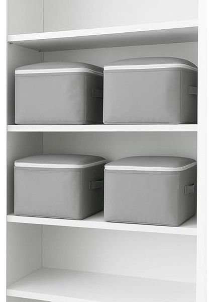 4 Adet Çok Amaçlı Giysi Dolap Düzenleyici Hurç- Kazak-Giysi-Pike-Battaniye Hurcu 40X40X30 cm indirimleri