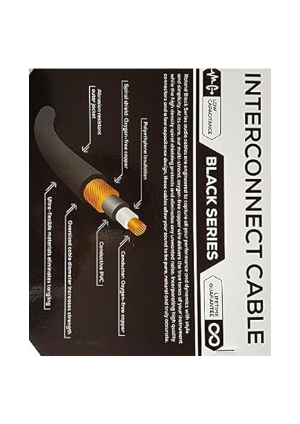 Black-Serisi Bağlantı Eklemesi/split Kablo – 6, 3-Mm-Trs- 2x 6, 3-Mm Jak, Uzunluk: 3m – RCC-10-TR28V2 modelleri