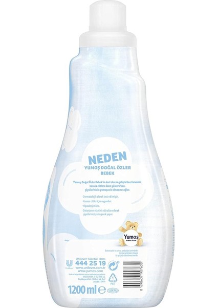 Konsantre Çamaşır Yumuşatıcısı Bebek 1200 ml 50 Yıkama 1 Adet modelleri