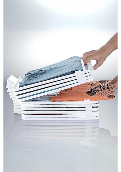 Tişört Düzenleyici - Dolap &amp; Çekmece Içi T-Shirt Düzenleyici, 1 Adet, Beyaz