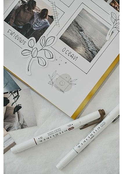 Color Memory Book Keten Hatıra Defteri Altın Kenarlı Anı Albümü Yeşil fırsatları