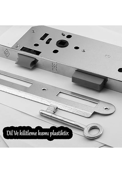 Oda Kapı Pvc Kapı Ahşap Kapı Wc Banyo Gömme Kilit Gövde Kilidi Silindirsiz Barelsiz 45 mm indirimleri