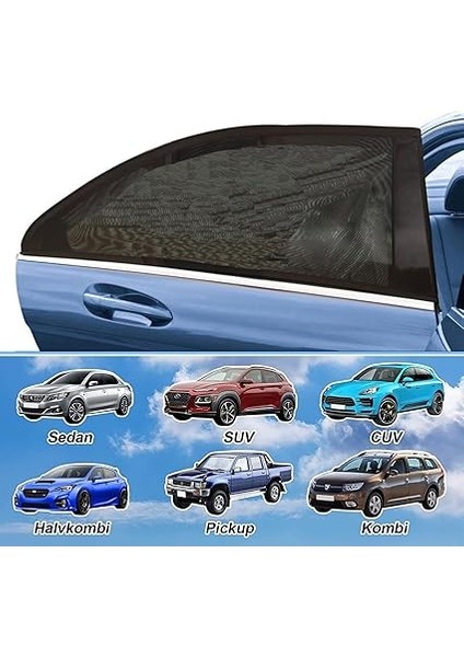 Oto Yan Cam Perde Güneşlik Koruyucu Mahremiyet Perdesi (1 Adet) Çocuk Seyahat Perdesi Oto Aksesuar fırsatları