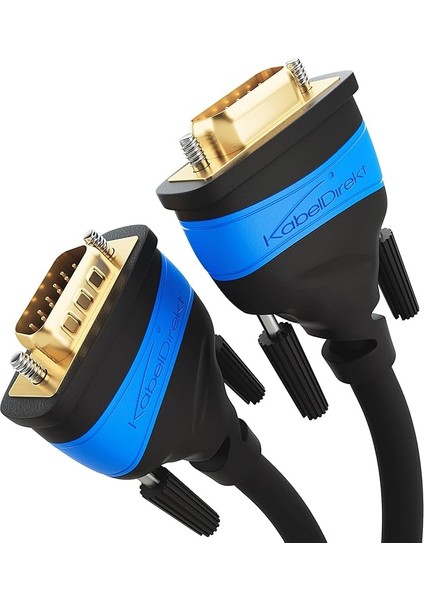 – 3m – VGA Kablosu (15 Kutuplu, Full HD/1080P, 3D Özellikli, VGA Fişi-Vga Fişi, Bilgisayarları Monitörlere/crt Monitörlere/televizyonlara Bağlar, Altın Kaplama Kontaklar, Siyah)