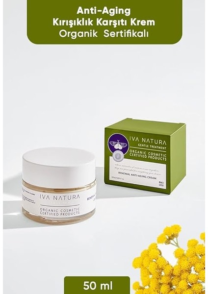 Natura Organik Yaşlanma Karşıtı Anti-Aging Krem Ölmez Otu Çiçeği Özlü 50 ml fiyatları