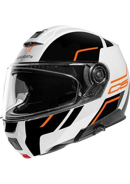 C5 Master Orange Çene Açılır Motosiklet Kaskı 61 (Xl)