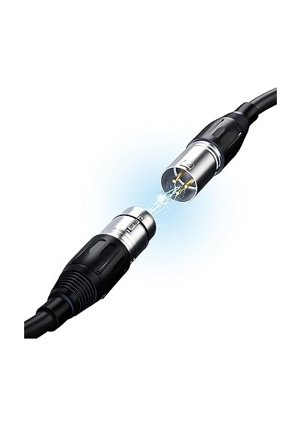 3-Pin Dengeli Xlr Mikrofon Kablosu Erkekten Dişiye, Ofc Tel, Hoparlör Sistemleri, Radyo Istasyonu ve Daha Fazla Xlr-Blfm-S Için Uygun Dengeli Xlr Kablo (10 Ücret, 2 Paket) indirimleri